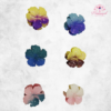 Multi Colour Flower Clip